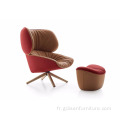 Salon Tabano Chaise pivotante en fauteuil